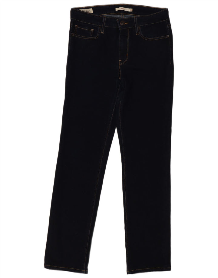 LEVI'S Womens 712 Slim Jeans W28 L28 Navy Blue Cotton