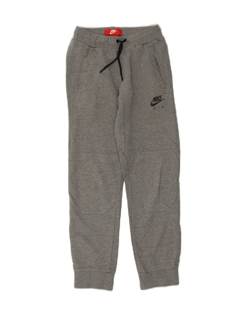 NIKE Boys Graphic Tracksuit Trousers Joggers 10-11 Years Medium Grey | Vintage Nike | Thrift | Second-Hand Nike | Used Clothing | Messina Hembry 