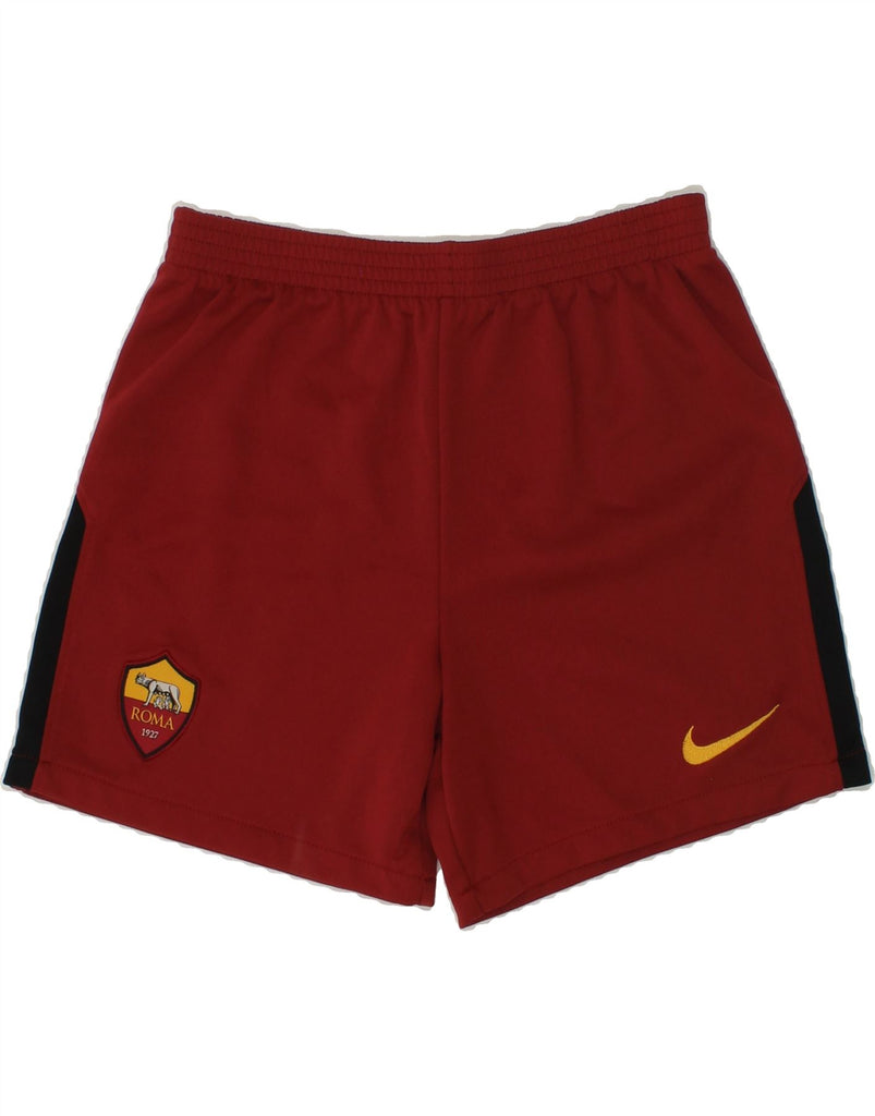 NIKE Boys Sport Shorts 6-7 Years Maroon Polyester | Vintage Nike | Thrift | Second-Hand Nike | Used Clothing | Messina Hembry 