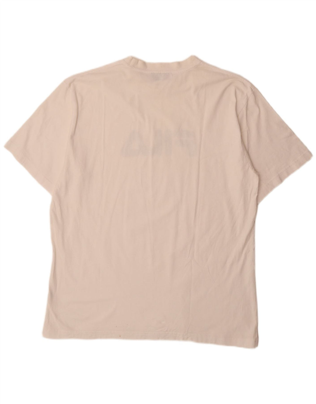 Fila Mens Regular Graphic T-Shirt Top IT 58 2XL White Cotton