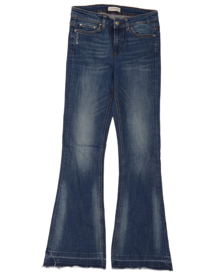 Zara Womens Flared Jeans EU 34 2XS W24 L31 Blue