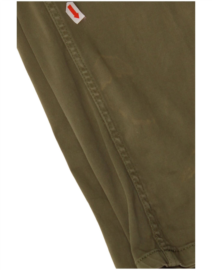 TOMMY HILFIGER Mens Slim Chino Trousers W31 L32 Khaki Cotton