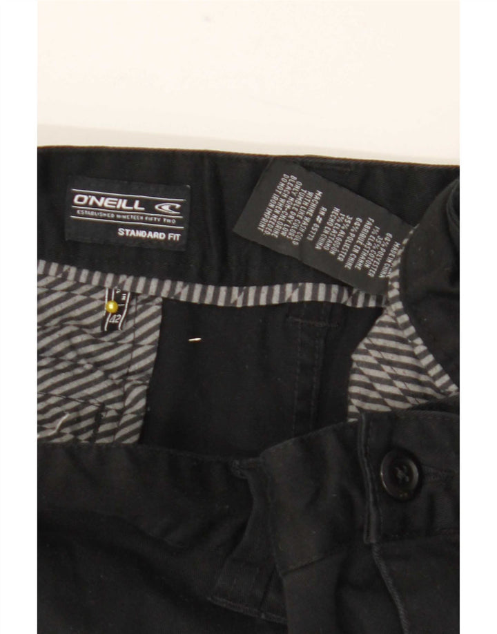 O'Neill Mens Standard Fit Chino Shorts W42 2XL Black Polyester
