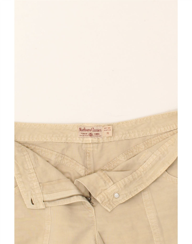 MARLBORO CLASSICS Womens Straight Casual Trousers W33 L32 Beige Cotton | Vintage Marlboro Classics | Thrift | Second-Hand Marlboro Classics | Used Clothing | Messina Hembry 