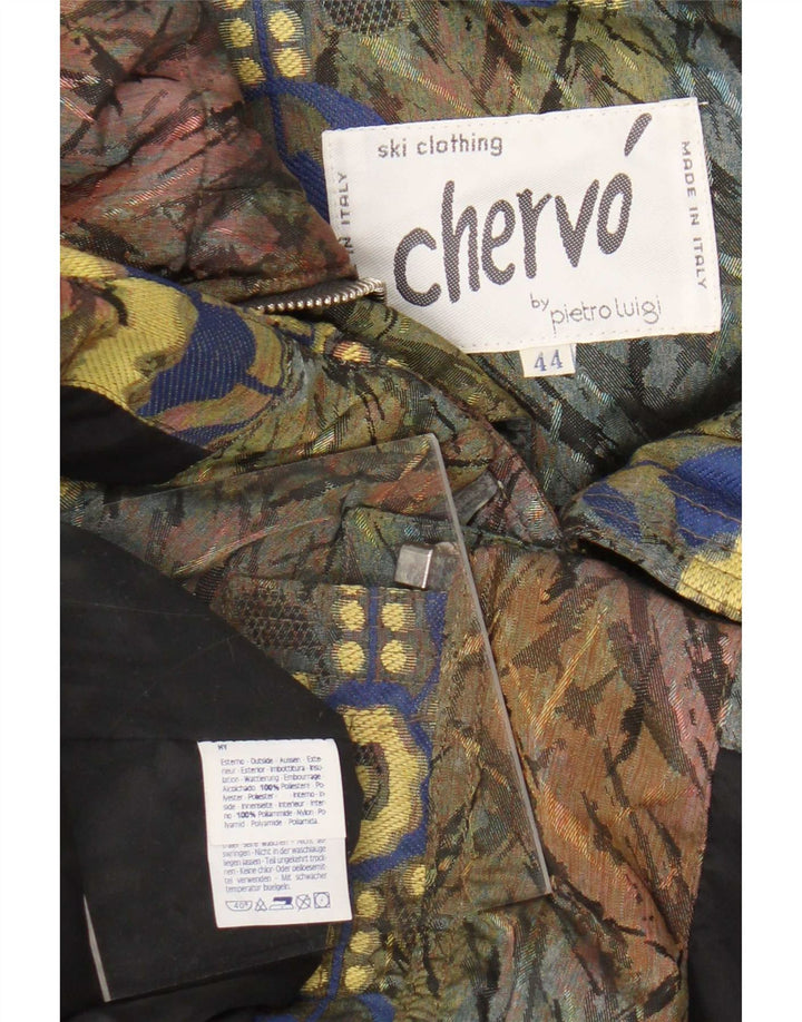 Chervo Womens Ski Oversized Gilet IT 44 Medium Multicoloured Floral