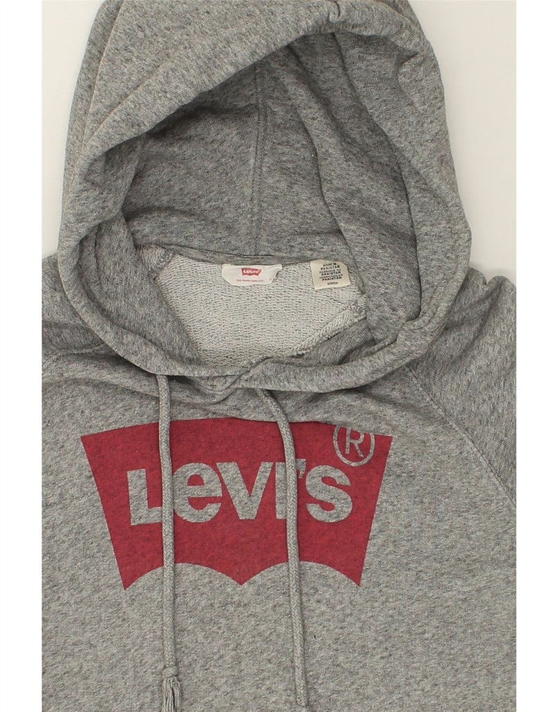 LEVI'S Mens Graphic Hoodie Jumper Small Grey Cotton | Vintage Levi's | Thrift | Second-Hand Levi's | Used Clothing | Messina Hembry 