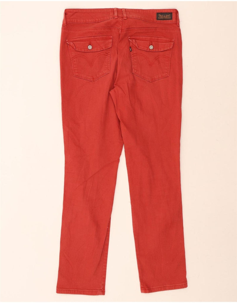 LEVI'S Womens Mid Rise Skinny Jeans US 12 Large W34 L32 Red Cotton Vintage Levi's and Second-Hand Levi's from Messina Hembry 