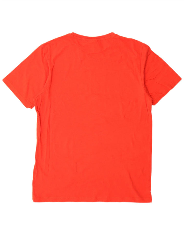 Ellesse Womens Graphic T-Shirt Top UK 12 Medium Red Cotton