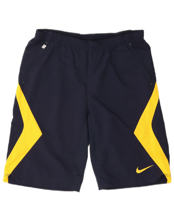 Nike Mens Dri Fit Swimming Shorts Large  Navy Blue Colourblock