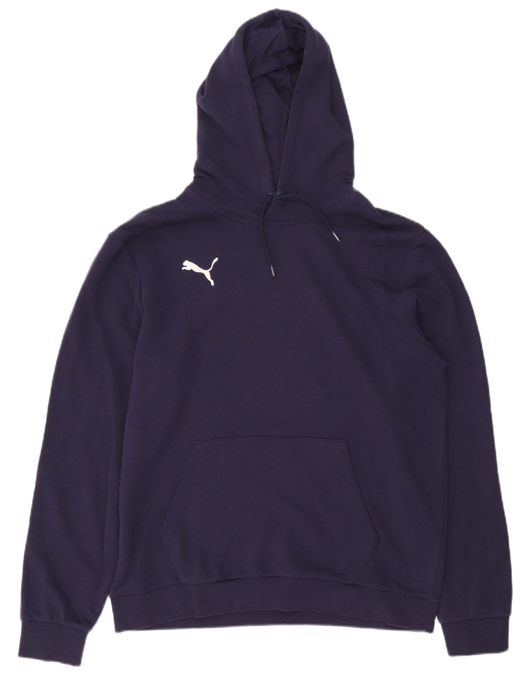 Puma Mens Hoodie Jumper Large Navy Blue Cotton