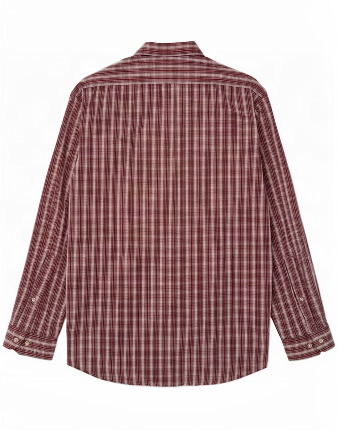 Marlboro Classics Mens Shirt Large Red Check Cotton