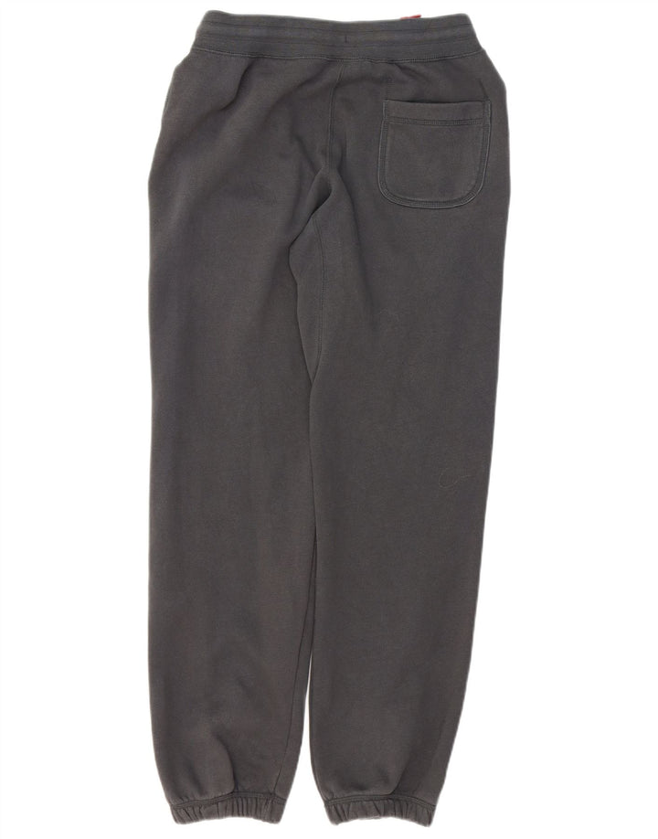 NIKE Mens Graphic Tracksuit Trousers Joggers Small Navy Blue Cotton