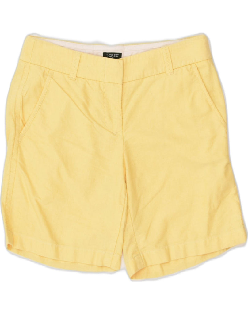 J. CREW Womens City Fit Chino Shorts US 00 2XS W28 Yellow Cotton | Vintage J. Crew | Thrift | Second-Hand J. Crew | Used Clothing | Messina Hembry 