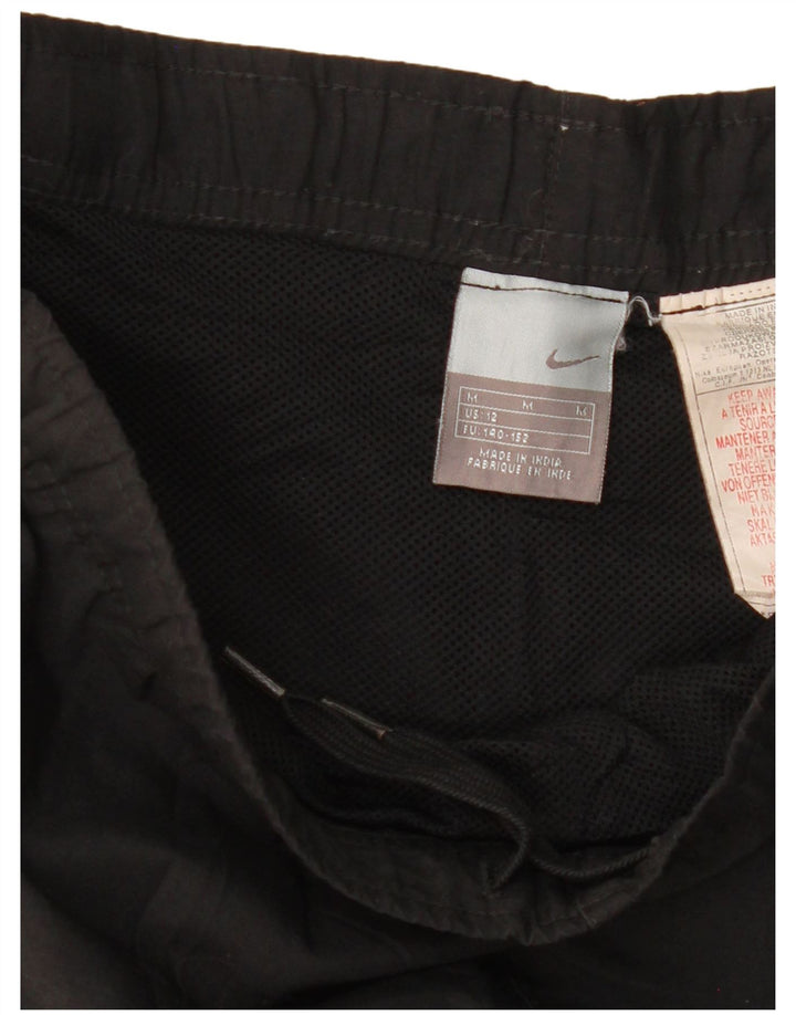 Nike Boys Tracksuit Trousers 11-12 Years Medium Black Colourblock Polyester