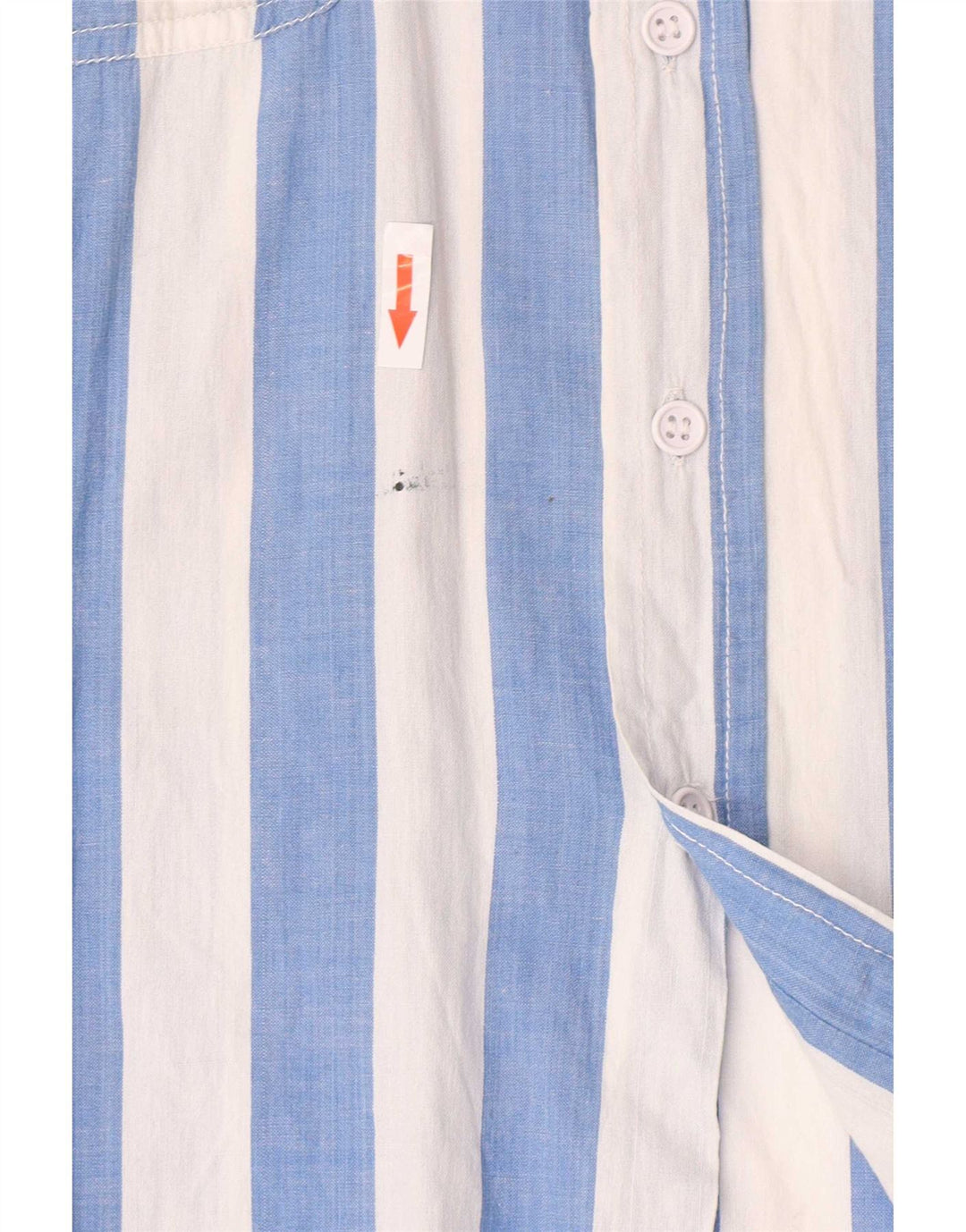 Vintage Mens Shirt Medium Blue Striped