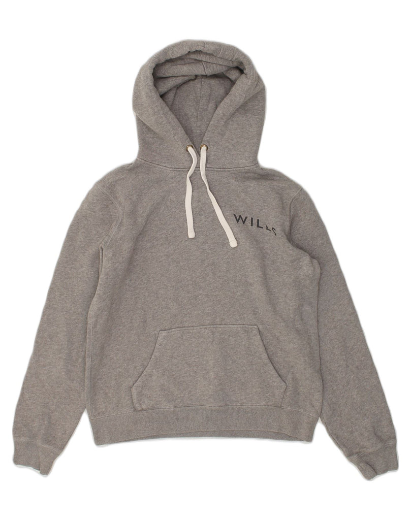 JACK WILLS Mens Graphic Hoodie Jumper Medium Grey Cotton | Vintage Jack Wills | Thrift | Second-Hand Jack Wills | Used Clothing | Messina Hembry 