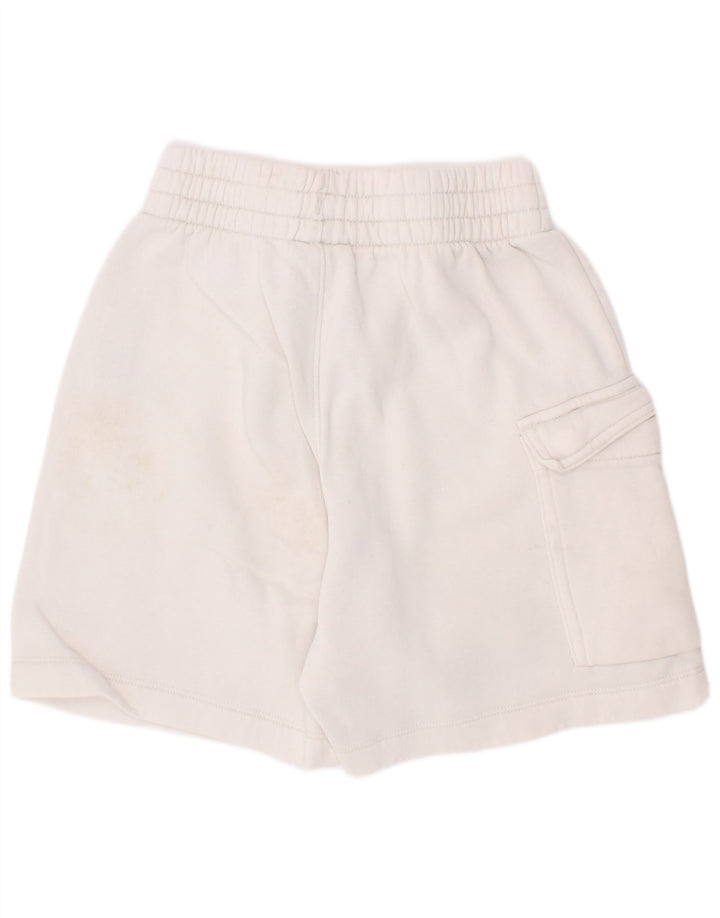 Nike Boys Graphic Cargo Sport Shorts 8-9 Years Small White Cotton