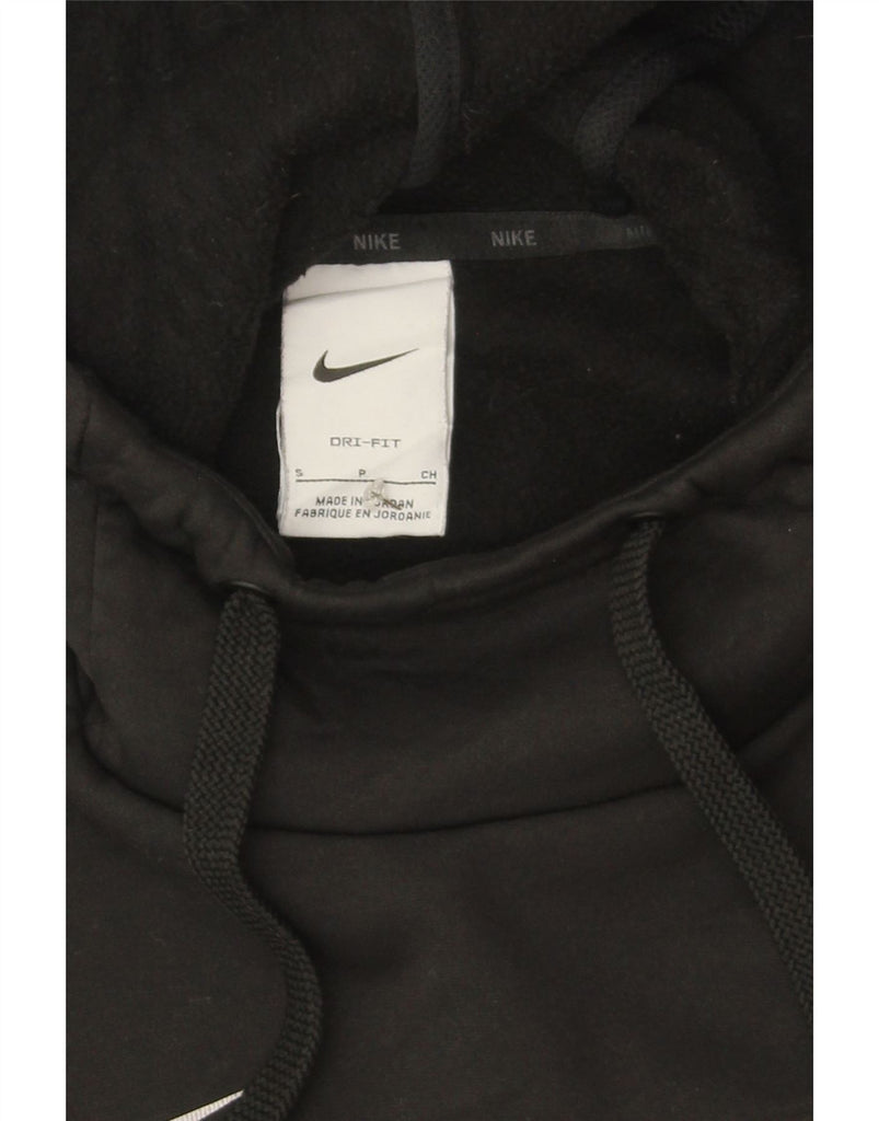 NIKE Mens Dri Fit Graphic Hoodie Jumper Small Black Polyester Vintage Nike and Second-Hand Nike from Messina Hembry 