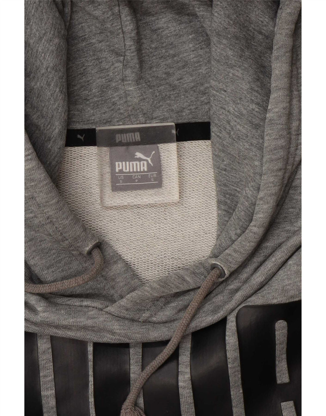 Puma Mens Graphic Hoodie Jumper Small Grey