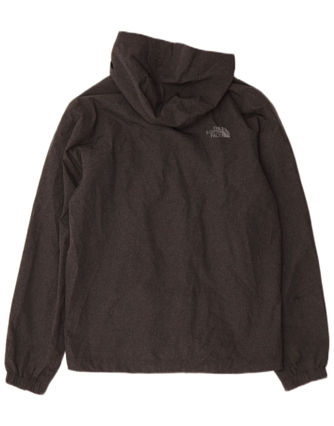 The North Face Mens Hooded Rain Jacket UK 36 Small Grey Polyester