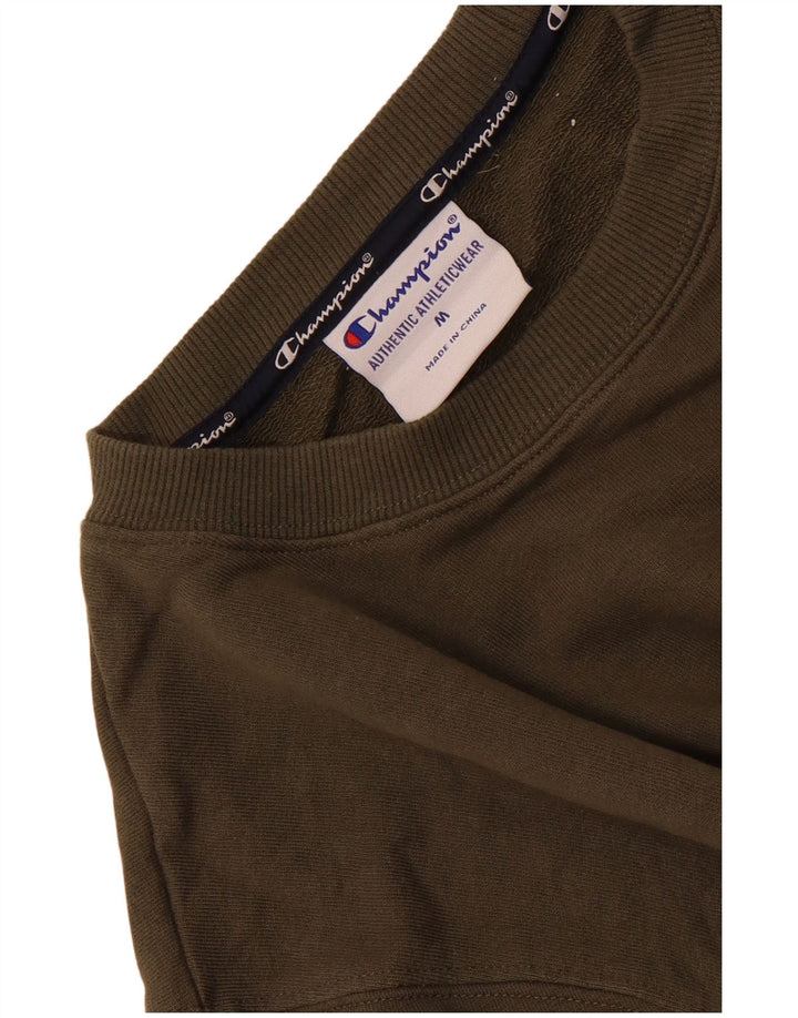 Champion Mens Sweatshirt Jumper Medium Khaki Cotton