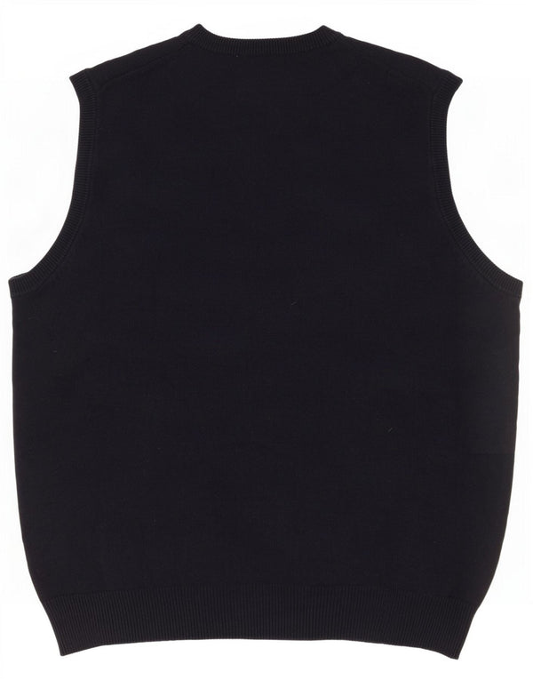 Marks & Spencer Mens Blue Harbour Vest Tank Top Large Navy Cotton