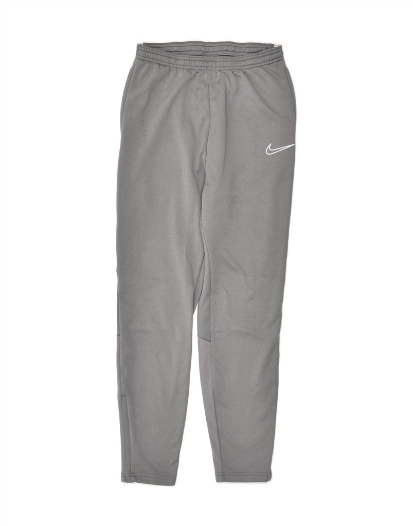 NIKE Boys Dri Fit Tracksuit Trousers 13-14 Years XL Grey Polyester | Vintage Nike | Thrift | Second-Hand Nike | Used Clothing | Messina Hembry 