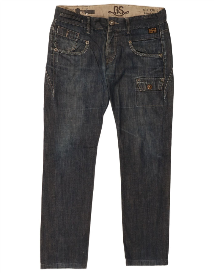 G-Star Mens Cargo Slim Jeans W34 L31 Navy Blue