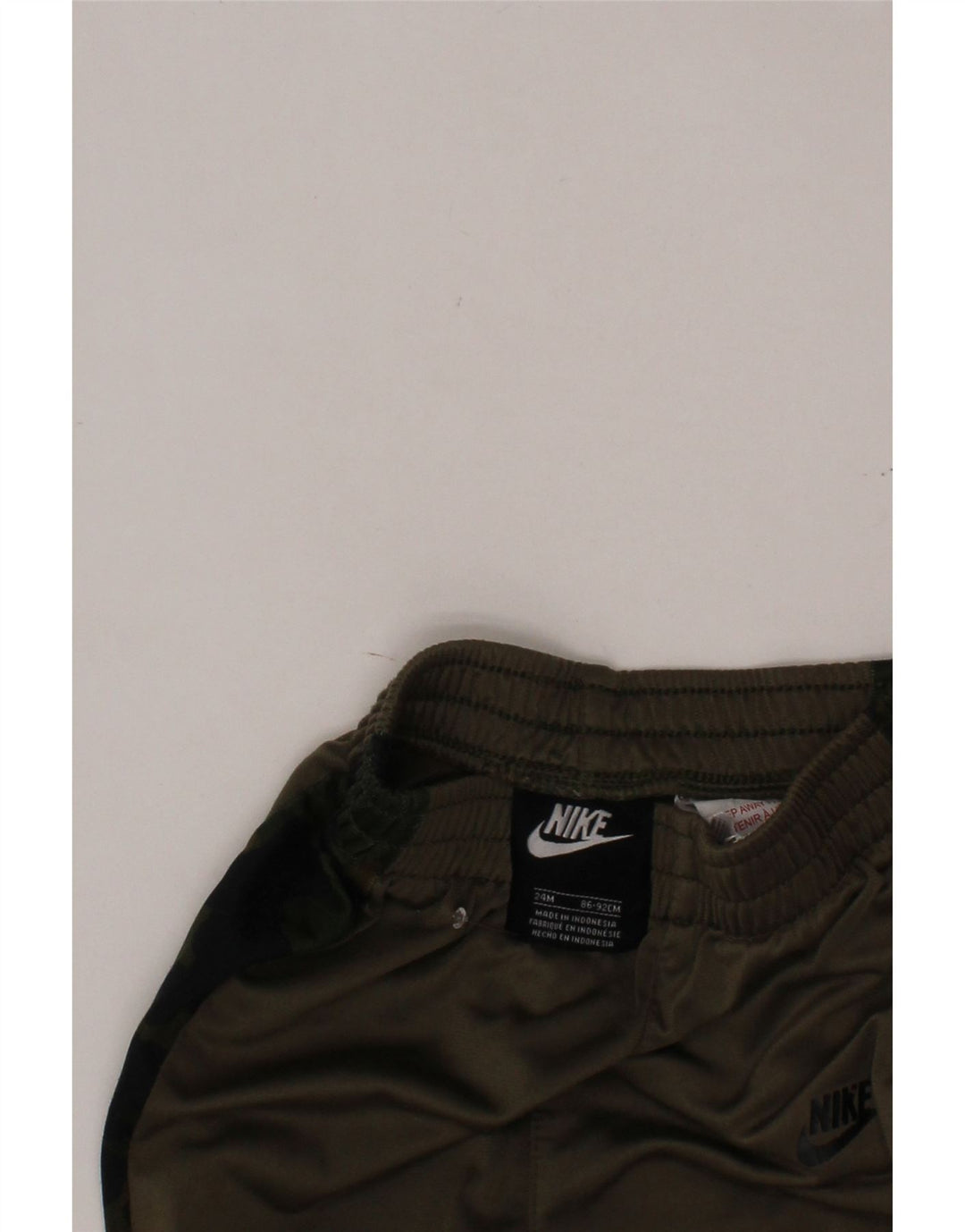 NIKE Baby Boys Joggers Tracksuit Trousers 18-24 Months  Khaki Camouflage