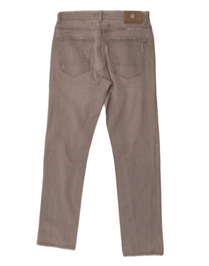 Trussardi Mens Slim Jeans W29 L30 Grey Cotton