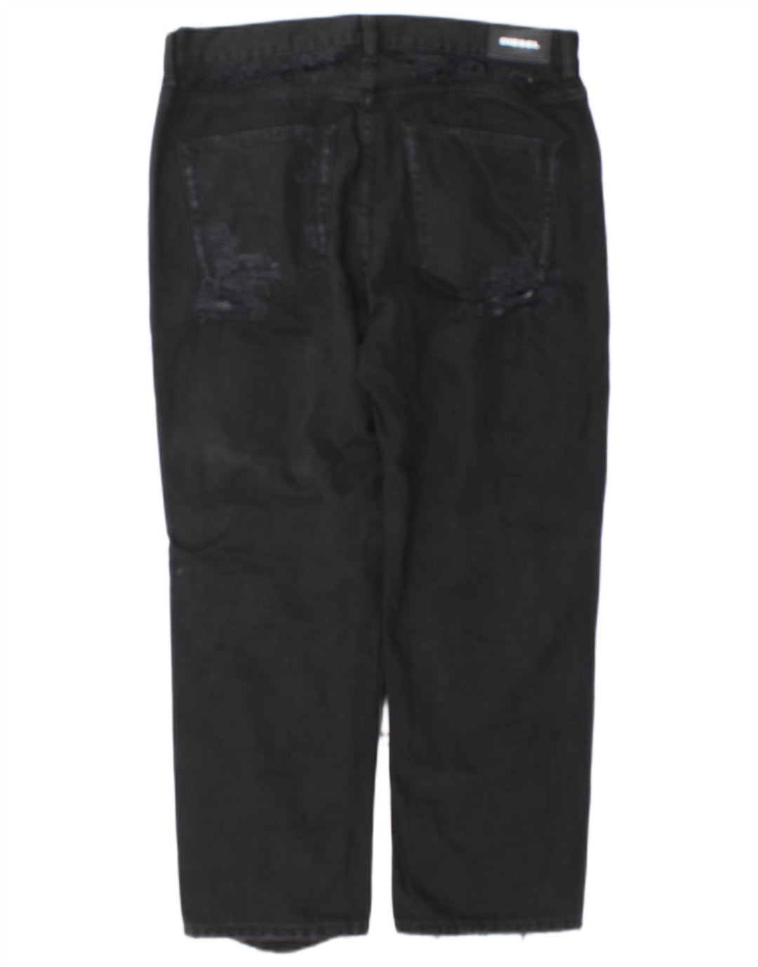 Diesel Womens Aryel Distressed Regular Straight Jeans W29 L25 Black Classic
