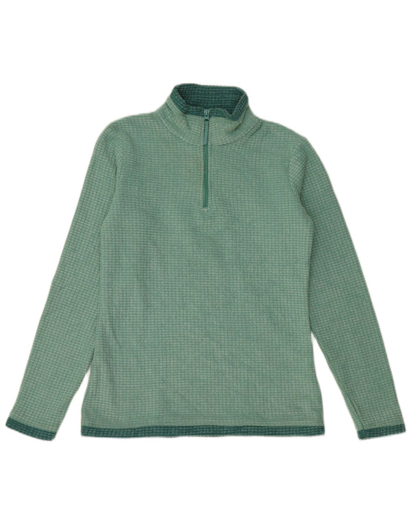 MOUNTAIN WAREHOUSE Womens Zip Neck Fleece Jumper UK 8 Small Green