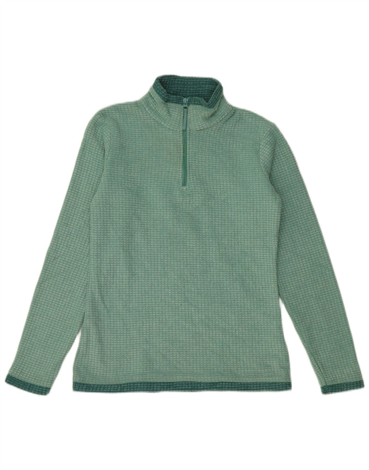 MOUNTAIN WAREHOUSE Womens Zip Neck Fleece Jumper UK 8 Small Green