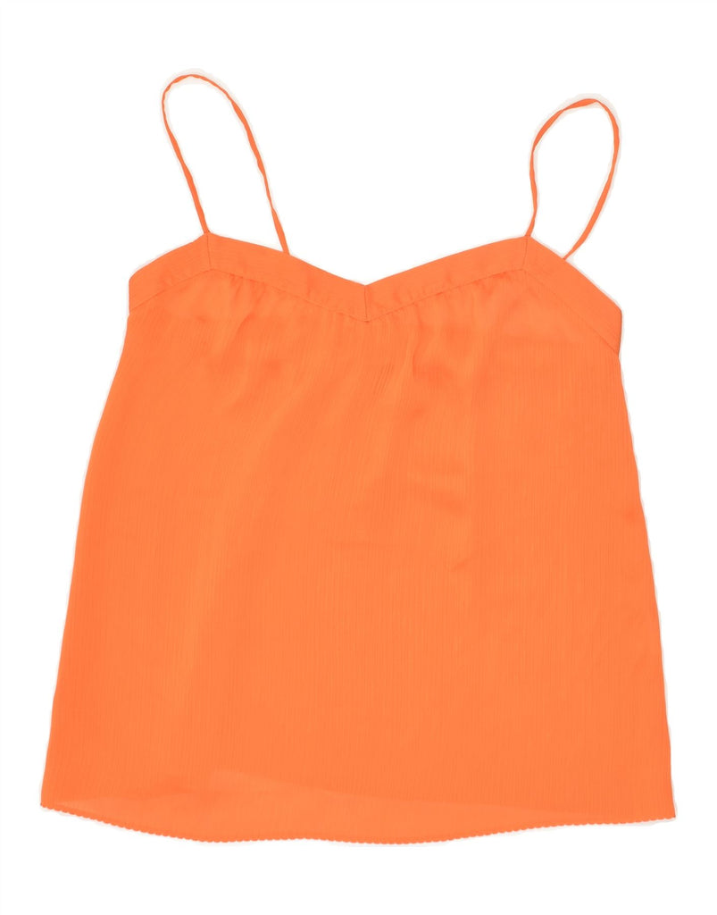 BENETTON Womens Cami Top UK 10 Small Orange | Vintage Benetton | Thrift | Second-Hand Benetton | Used Clothing | Messina Hembry 