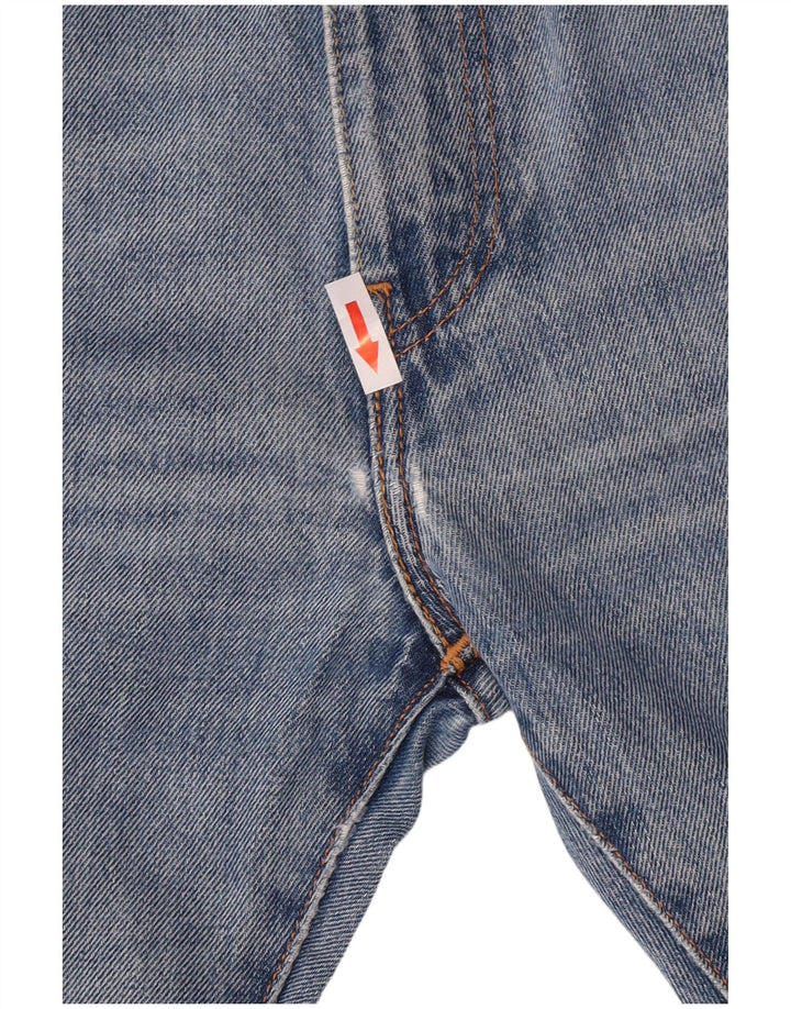 Levi's Mens 505 Straight Jeans W34 L32 Blue Cotton