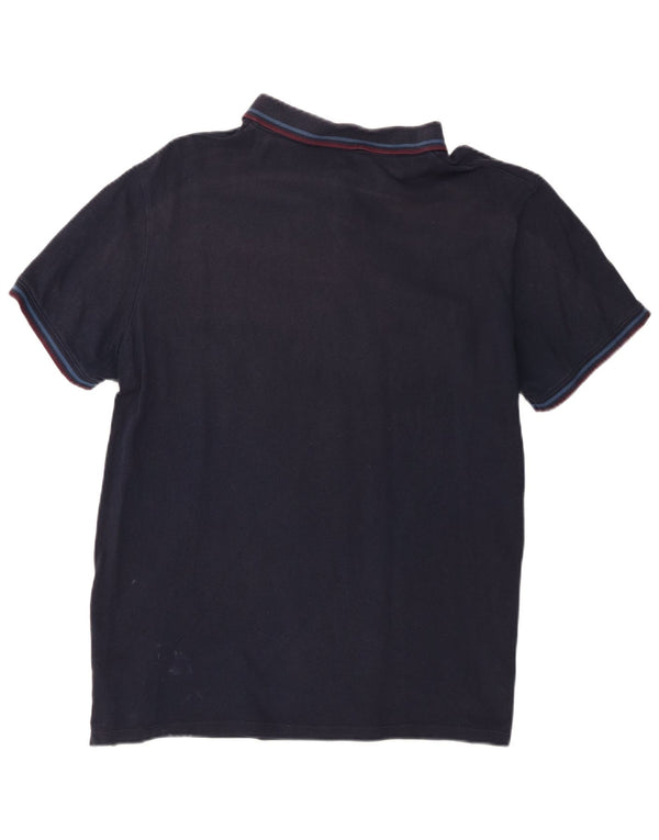 Timberland Mens Slim Fit Polo Shirt 2XL Navy Blue Cotton