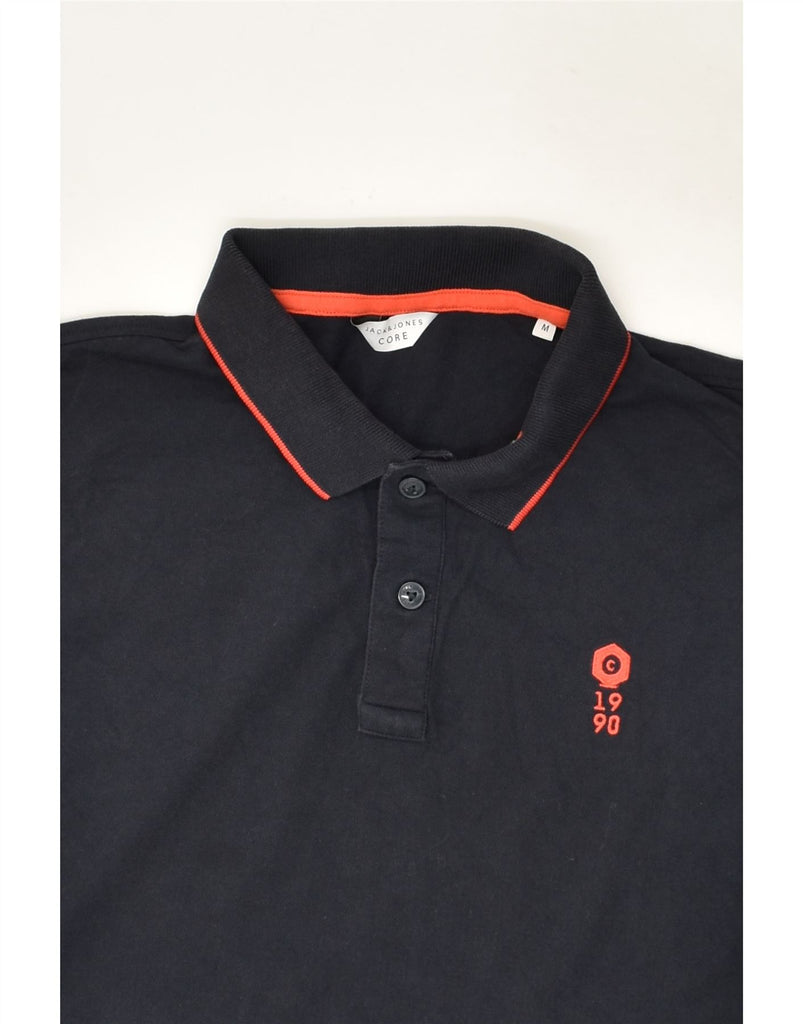 JACK & JONES Mens Polo Shirt Medium Navy Blue | Vintage Jack & Jones | Thrift | Second-Hand Jack & Jones | Used Clothing | Messina Hembry 