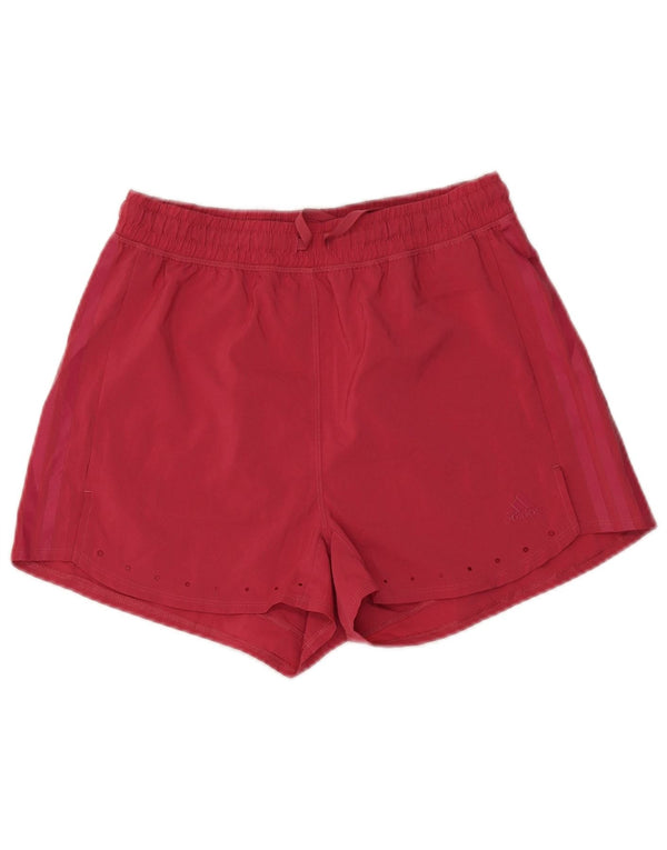 Adidas Womens Sport Shorts UK 10 Small Pink Polyester