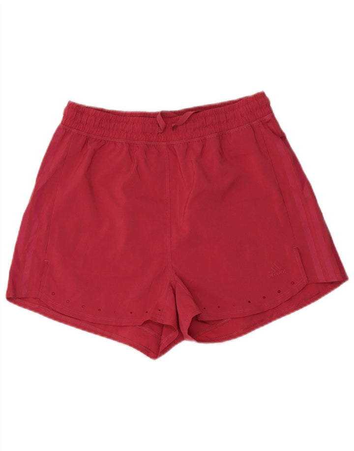 Adidas Womens Sport Shorts UK 10 Small Pink Polyester