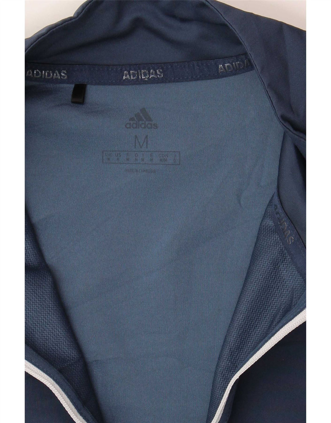 Adidas Mens Graphic Pullover Tracksuit Top Medium Navy Blue Colourblock