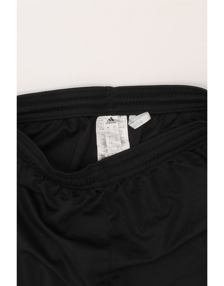 ADIDAS Boys Climalite Graphic Sport Shorts 11-12 Years Black Polyester Vintage Adidas and Second-Hand Adidas from Messina Hembry 
