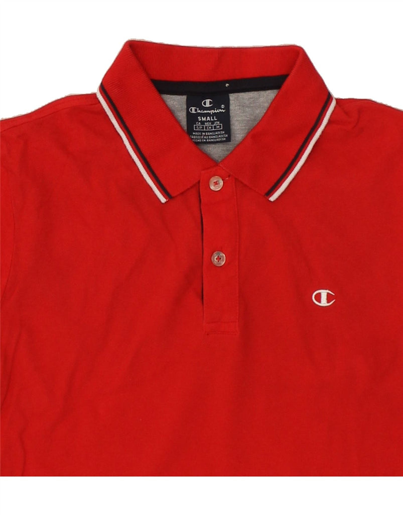 CHAMPION Mens Polo Shirt Small Red Cotton Vintage Champion and Second-Hand Champion from Messina Hembry 