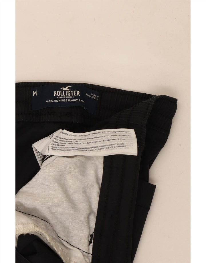 Hollister Womens Tracksuit Trousers Joggers Medium Black Cotton
