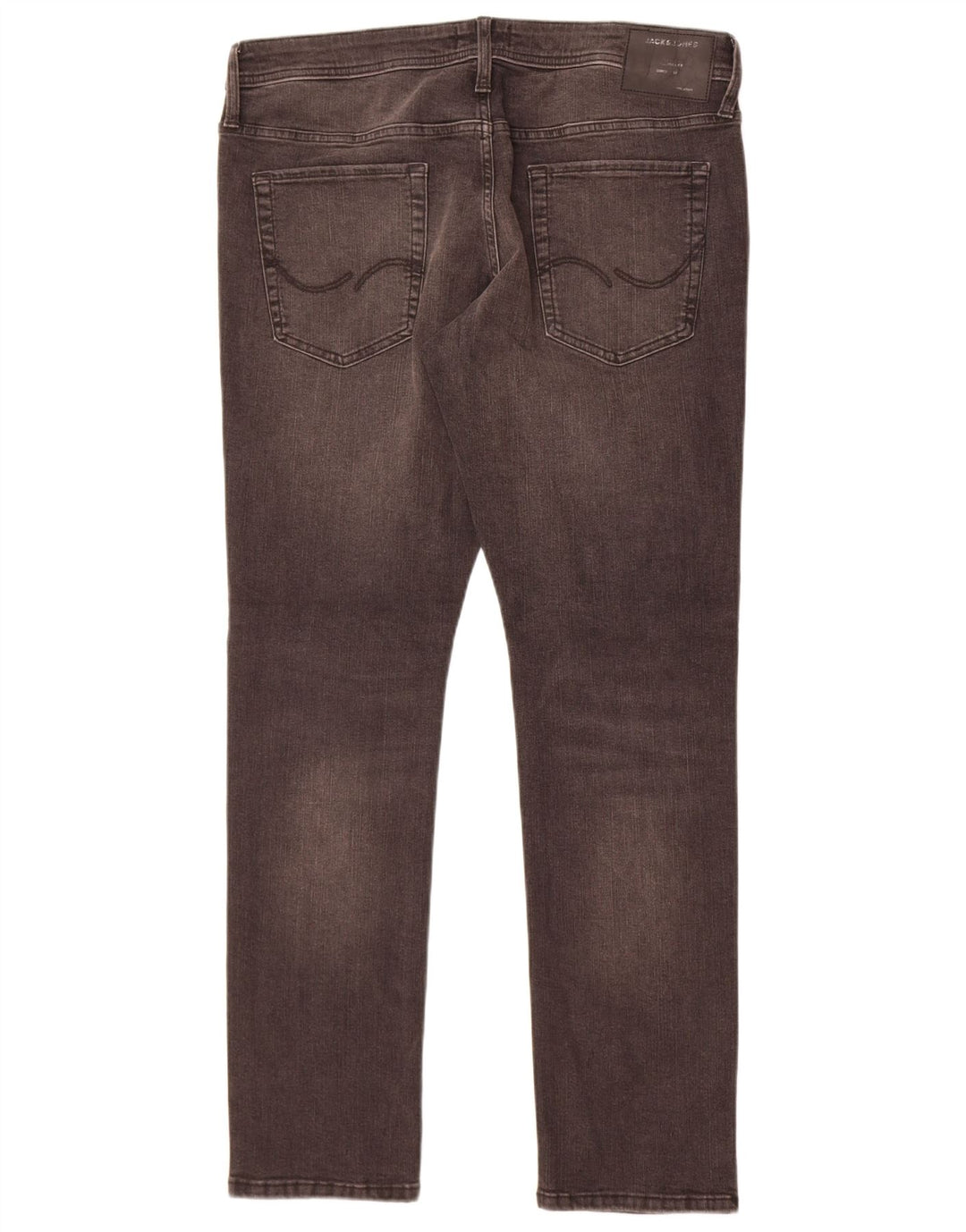 Jack & Jones Mens GLENN Slim Jeans W36 L32 Grey Cotton