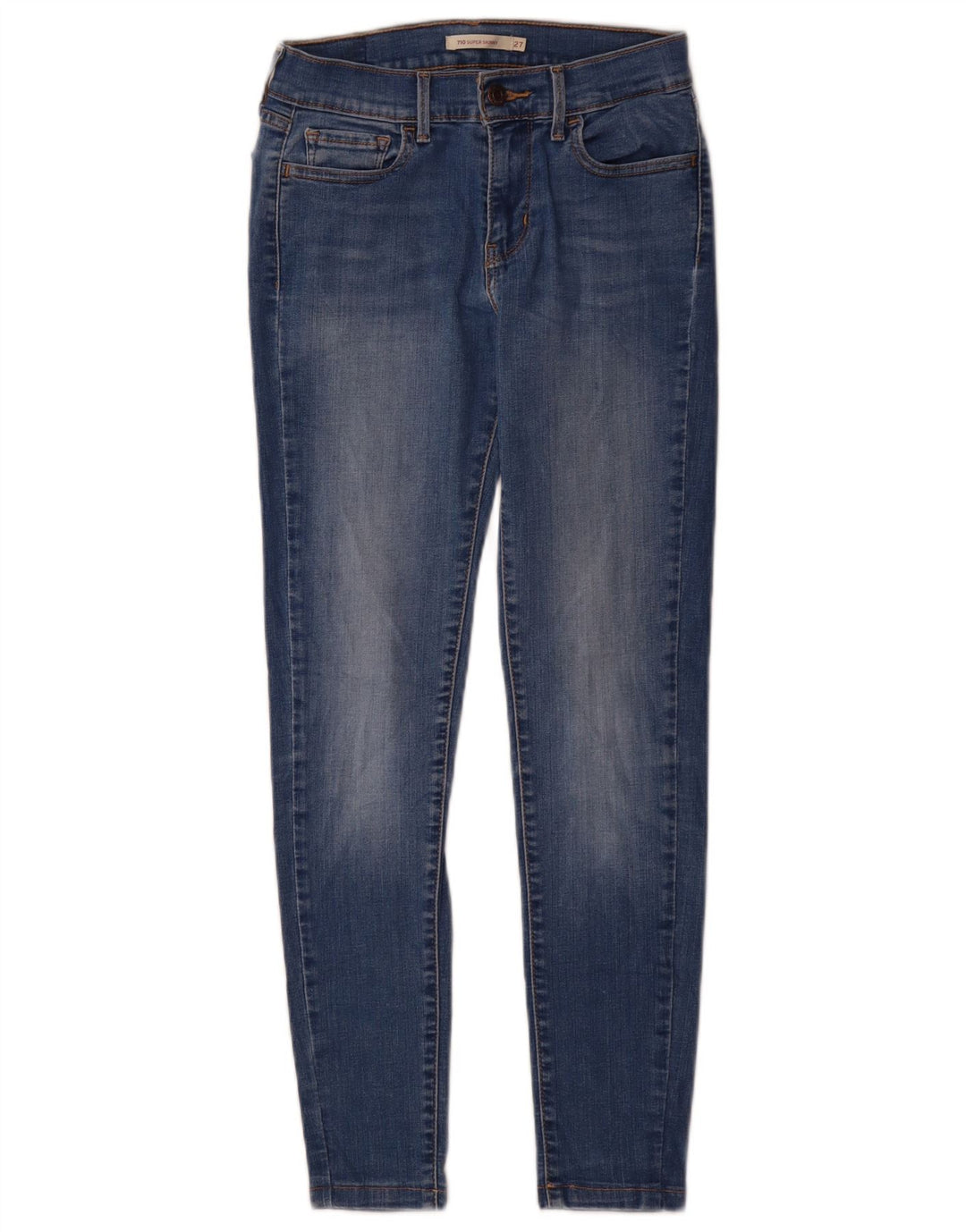 Levi's Womens 710 Super Skinny Jeans W27 L28 Blue