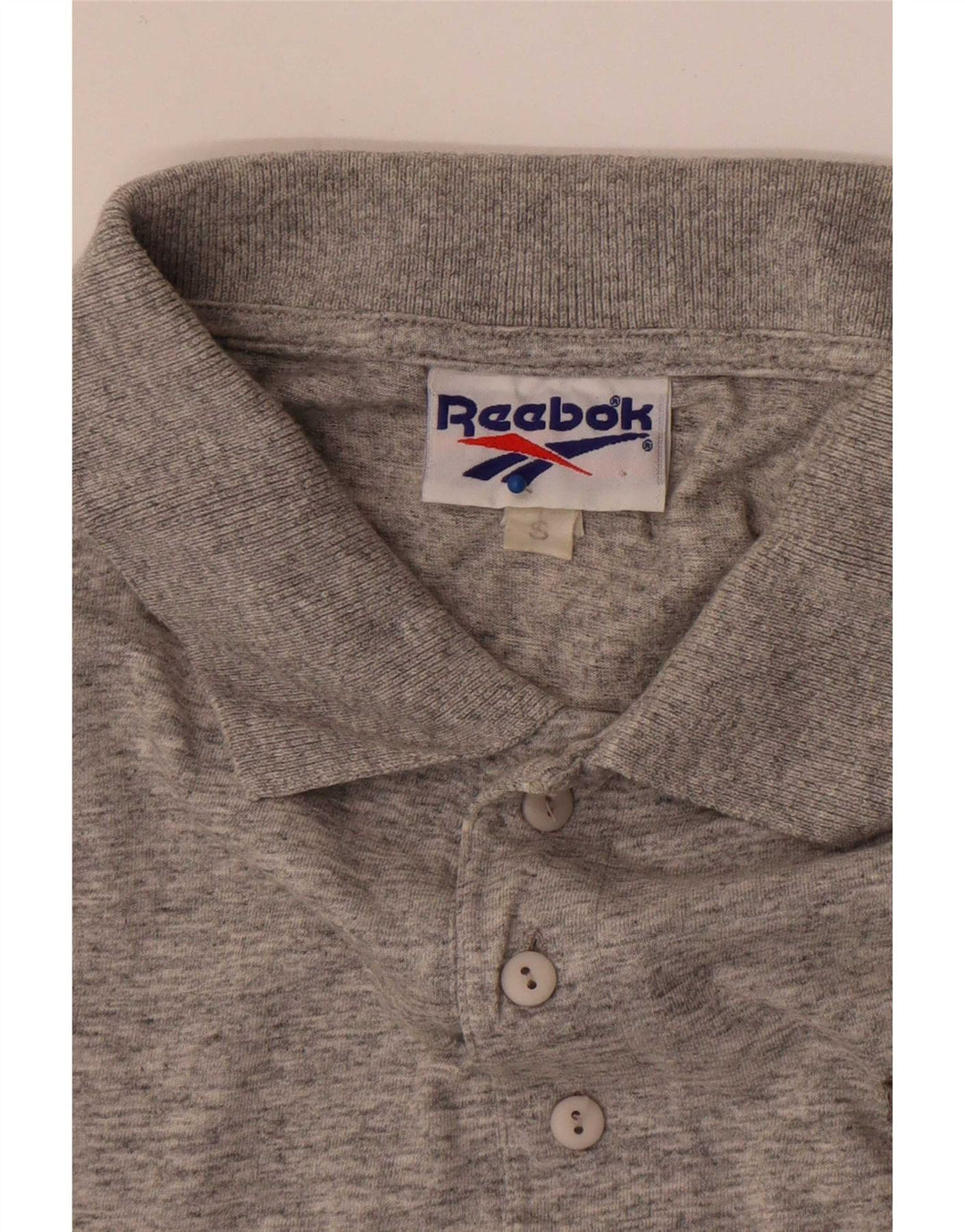 Reebok Mens Polo Shirt Small Grey Flecked