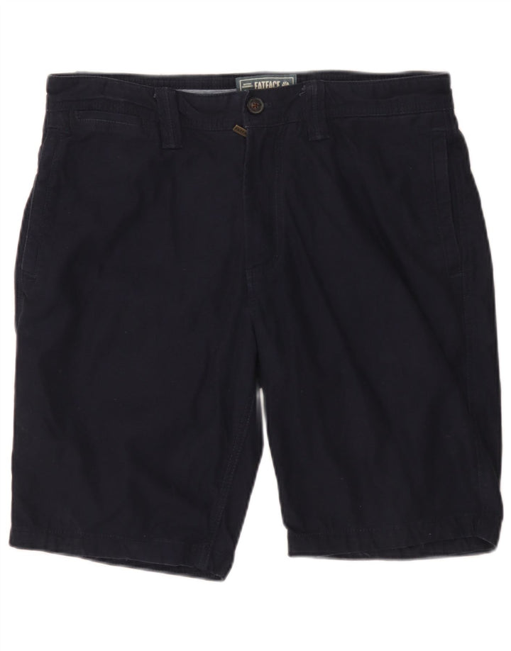 Fat Face Mens Chino Shorts W34 Large Navy Blue Cotton