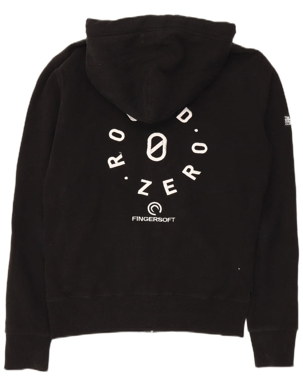 Superdry Mens Zip Hoodie Sweater Medium Black Cotton
