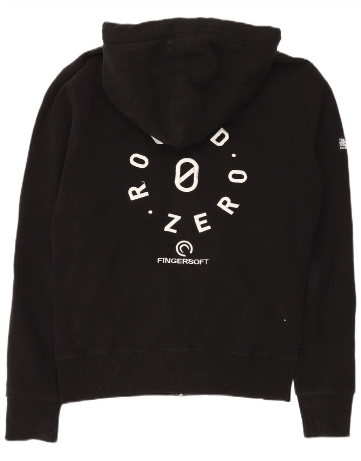 Superdry Mens Zip Hoodie Sweater Medium Black Cotton