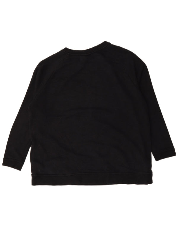 Nike Womens Graphic Oversized Sweatshirt Jumper UK 18 XL Black Cotton